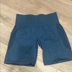 High-Waisted Blue Women's Shorts